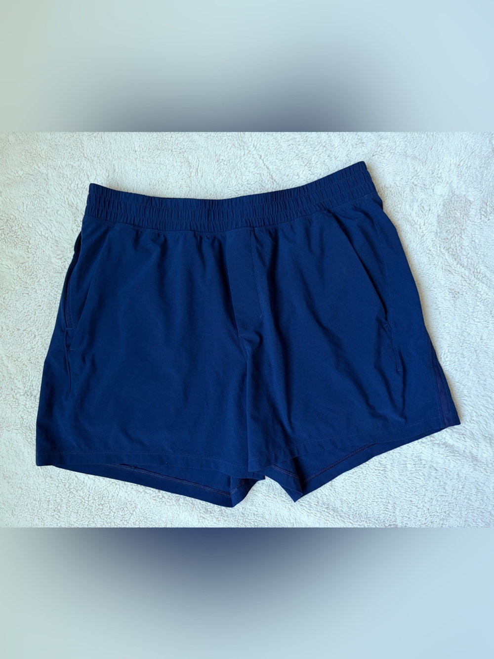 lululemon Pace Breaker Navy Athletic Shorts 5”